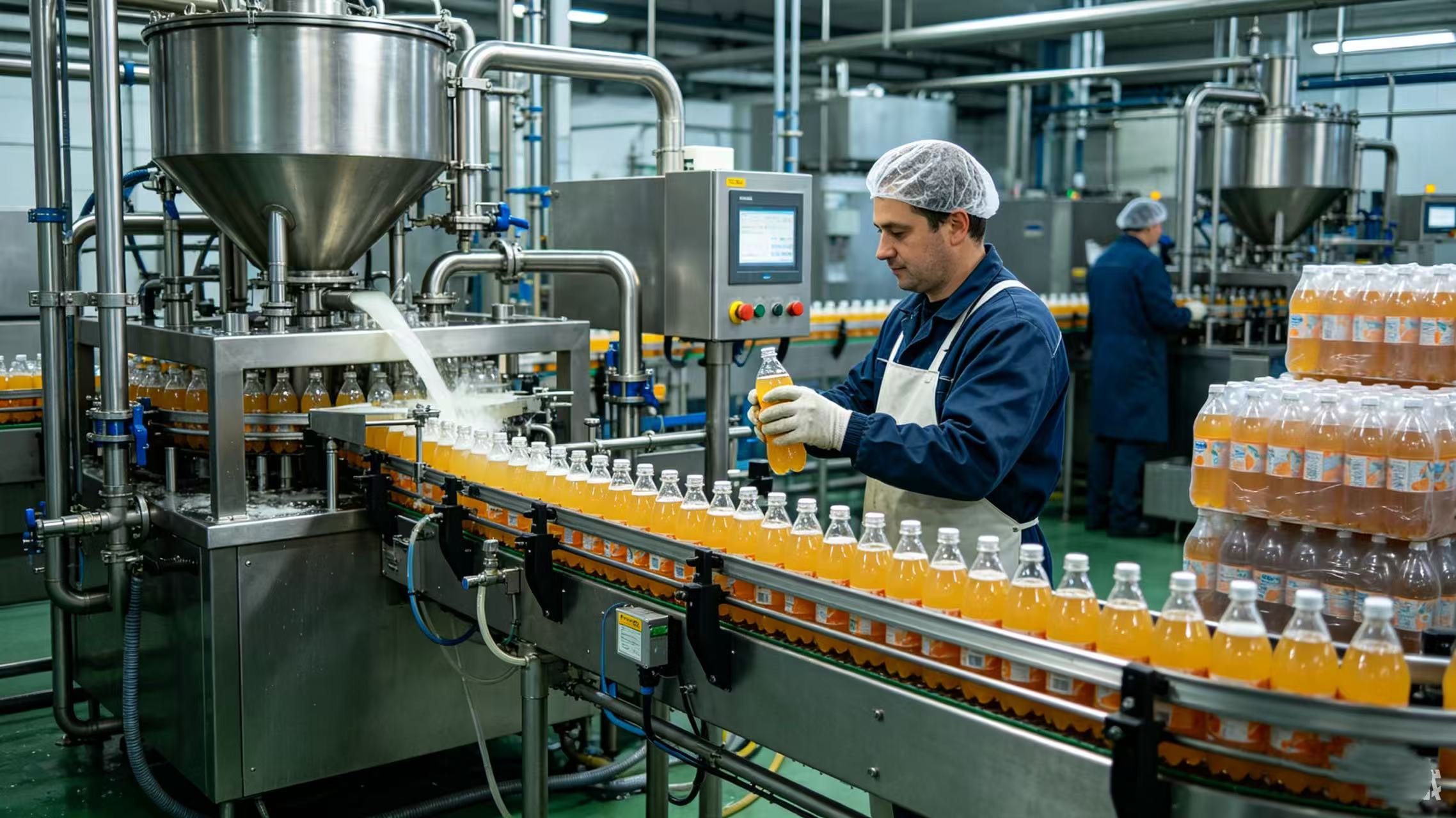 Applications, avantages et normes des compresseurs d'air à vis dans l'industrie agroalimentaire.